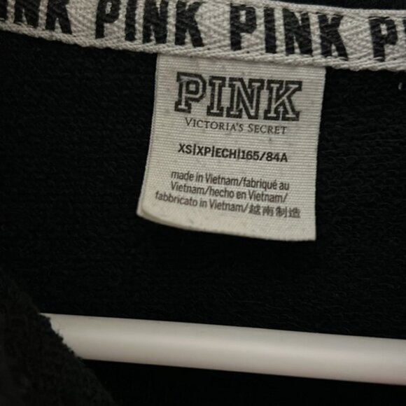 Victoria Secret PINK half zip sweatshirt with PINK on collar - Picture 4 of 5